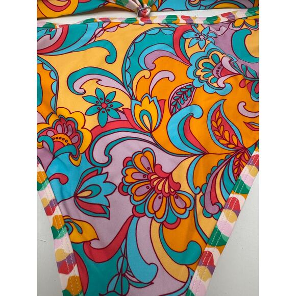 CUTE 🌸 Cupshe Retro Floral Strappy Bikini Set – Size Large - NEW - Picture 5 of 12